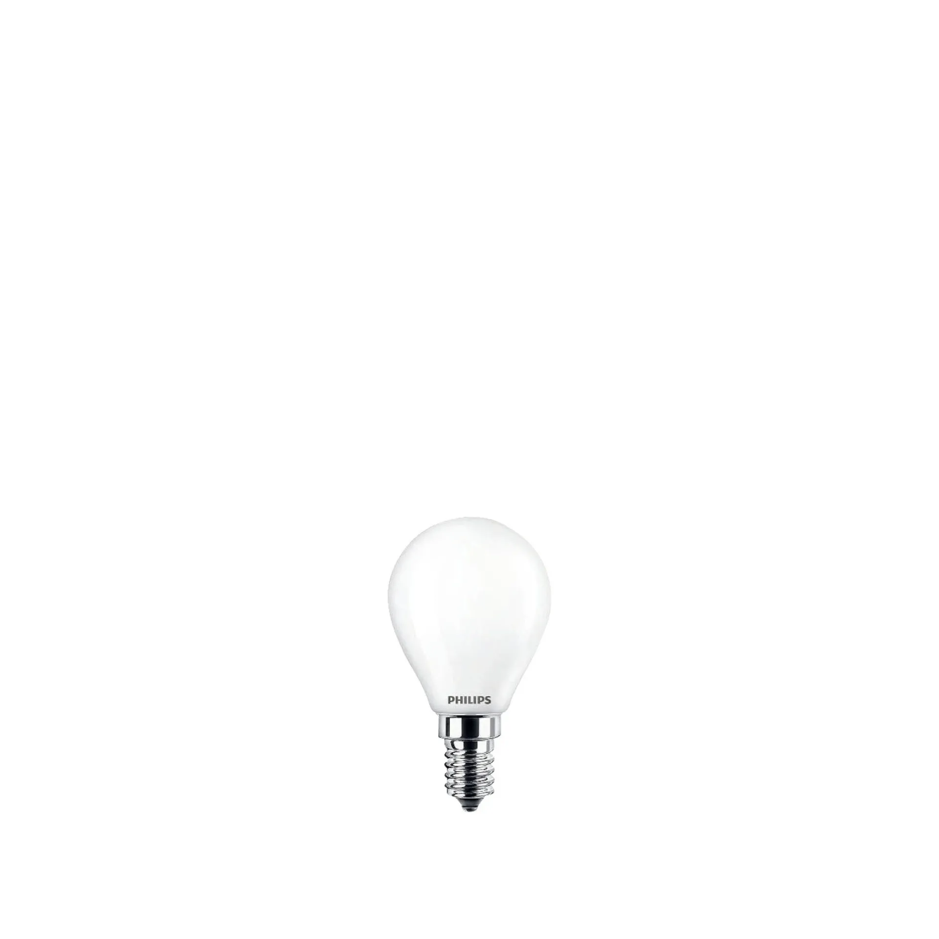 Philips 2-PAK MAT LED PÆRE KRONE E14 2W