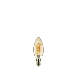 PHILIPS VINTAGE DÆMPBAR GULD DEKOPÆRE KERTE E14 15W