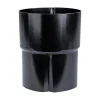 Plastmo SORT STÅL SORT 75 MM RØRSAMLEMUFFE