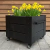 PLUS BLOMSTERKASSE SORT 70 X 50 X 120 CM