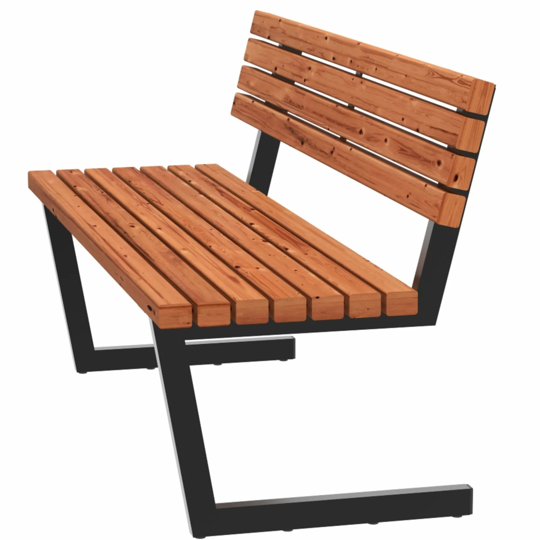 PLUS BÆNK GYLDENBRUN 150 CM