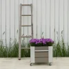 Plus CUBIC BLOMSTERKASSE GRÅBRUN 45 X 46 X 50 CM