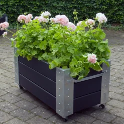 Plus CUBIC BLOMSTERKASSE SORT 45 X 87 X 50 CM