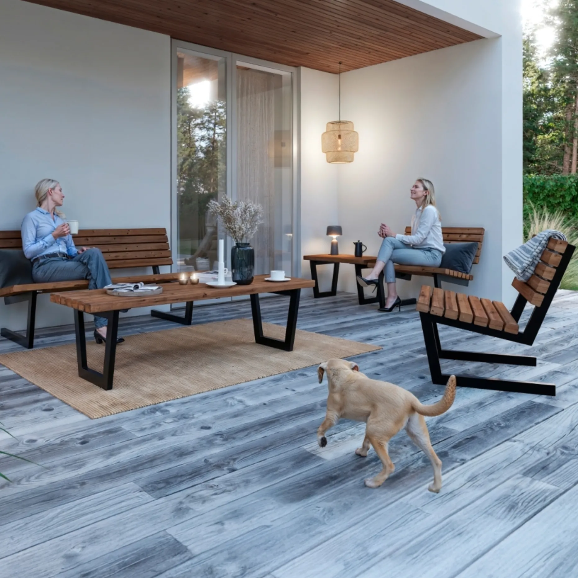 PLUS LOUNGESTOL GYLDENBRUN