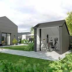 Plus 1 MODUL ÅBEN STANDARD CYKELSKUR 5,7 M2