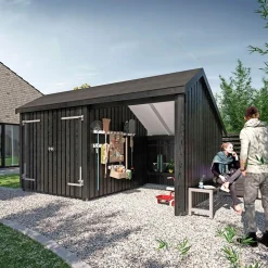 Plus 2-MODULER M/DOBBELTDØR STANDARD MULTIHAVEHUS 10,5 M2