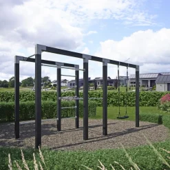 PLUS OUTDOOR FITNESSSTATIV 220 X 138 X 380 CM SORT