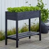 Plus PÅ BEN PLANTEKASSE SORT 79 X 38 X 88 CM