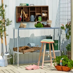 Plus PLANTEBORD STÅL VARMGALVANISERET 40X110X90 CM