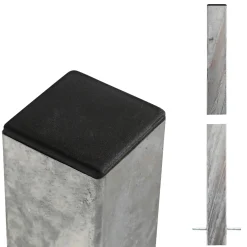 Plus STÅLSTOLPE VARMGALVANISERET STÅL 8 X 8 X 268 CM