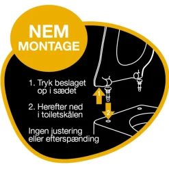 PRESSALIT SIGN/SPIRA S1182 TOILETSÆDE HVID