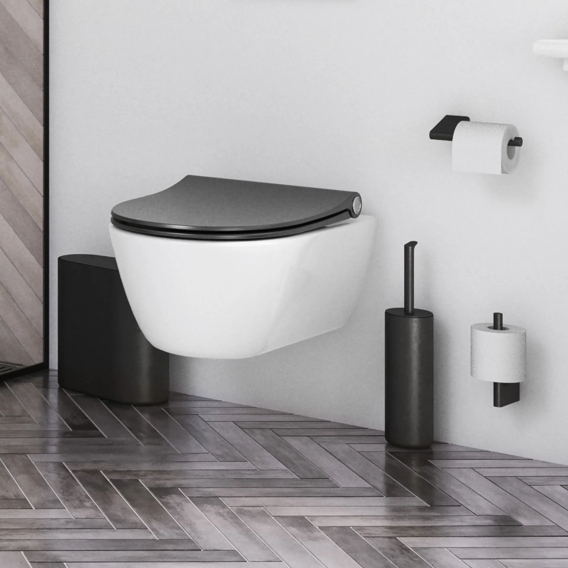 Pressalit STYLE TOILETBØRSTE MAT SORT