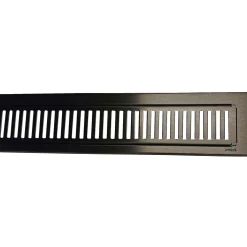 Purus 1000 MM RIB, SORT AFLØBSRIST 92.50 X 1000 MM