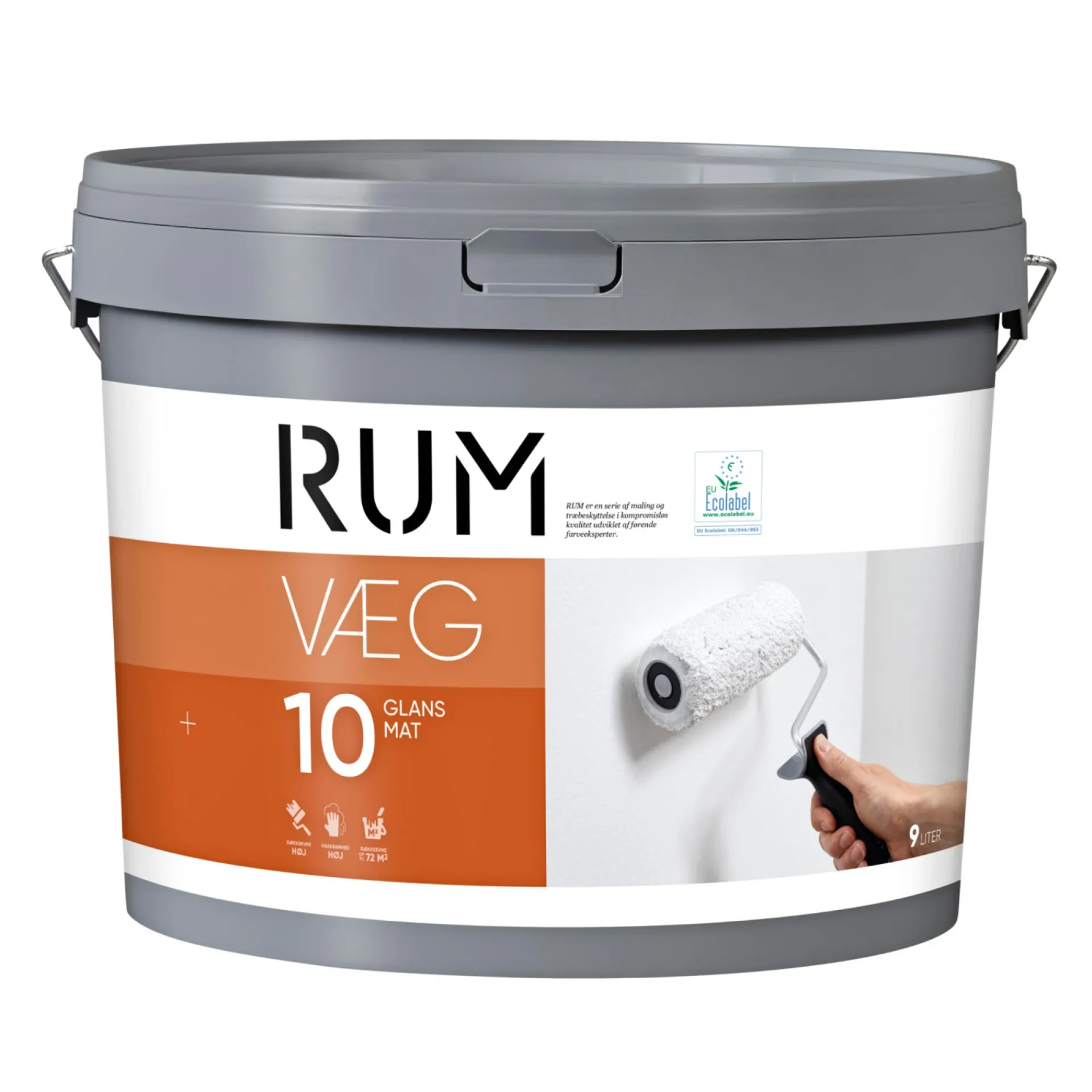 Rum 10 VÆGMALING 9 L HVID