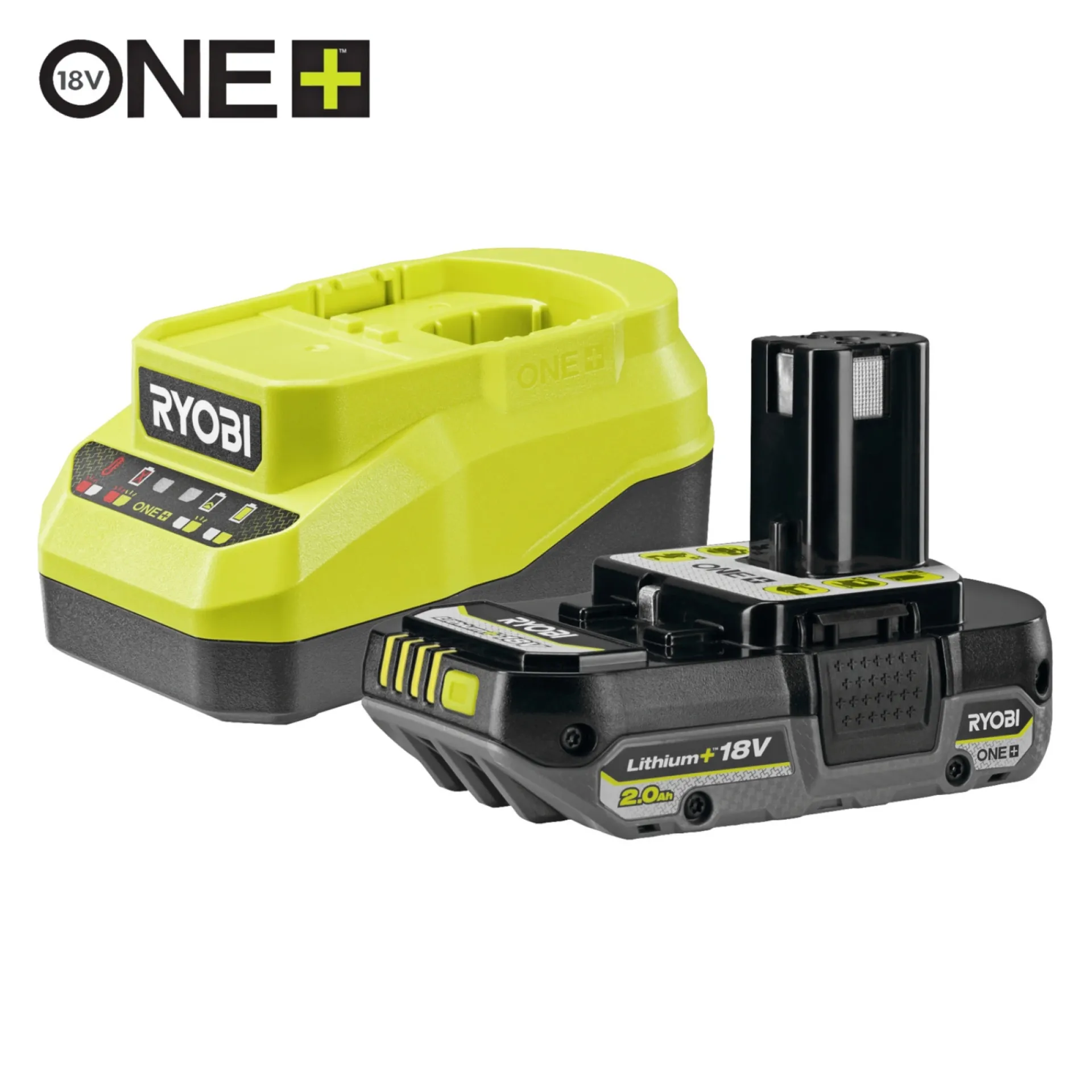 Ryobi BATTERI OG LADER 18V 2,0 AH