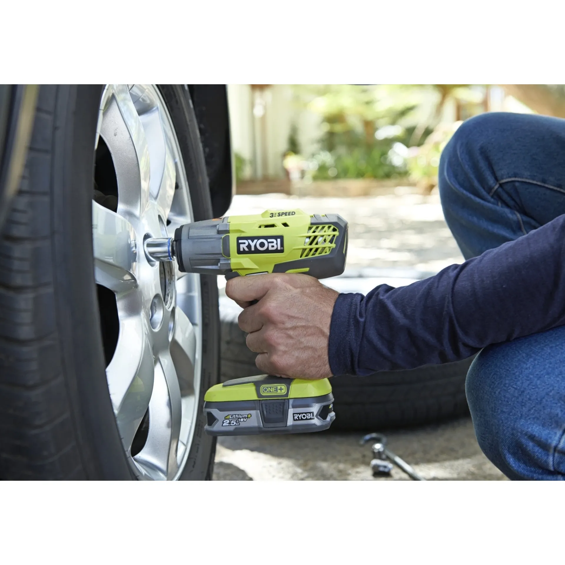 Ryobi ONE+ R18IW3-0 SLAGSKRUENØGLE AKKU UDEN BATTERI OG LADER
