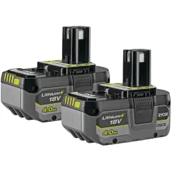 Ryobi RB1840X2 BATTERIER 18V 4 AH 2 STK/PAK