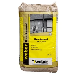SAINT-GOBAIN WEBER OVNTØRRET SAND 20 KG 0,3-1 MM