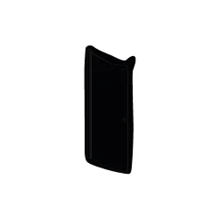 Scanbad FLEXI MAT ALU PROFIL, 1 STK. BRUSEDØR 64 CM KLART GLAS