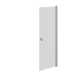 Scanbad FLEXI MAT ALU PROFIL, 1 STK. BRUSEDØR 69 CM FROSTET GLAS