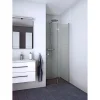 Scanbad FLEXI MAT ALU PROFIL, 1 STK. FOLDEDØR KLAR GLAS 99 CM