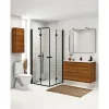 Scanbad FLEXI SORT PROFIL, 1 STK. FOLDEDØR KLAR GLAS 89 CM