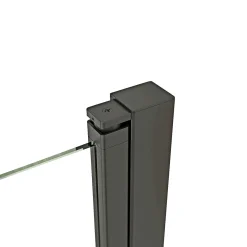 Scanbad FLEXI SORT PROFIL, 1 STK. FOLDEDØR KLAR GLAS 99 CM