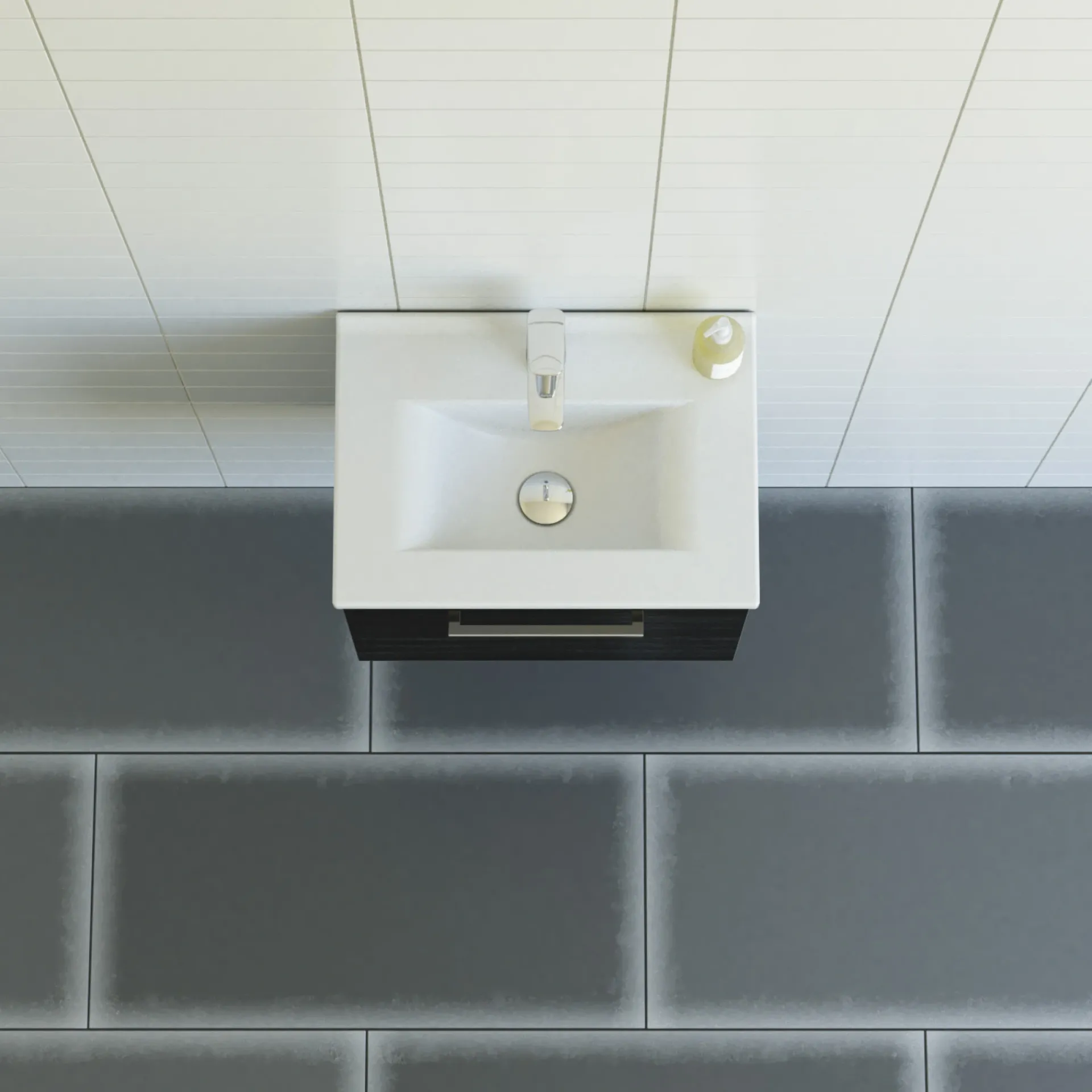 Scanbad MULTO AMBER BADMØBEL SORT 1 LÅGE 51 CM