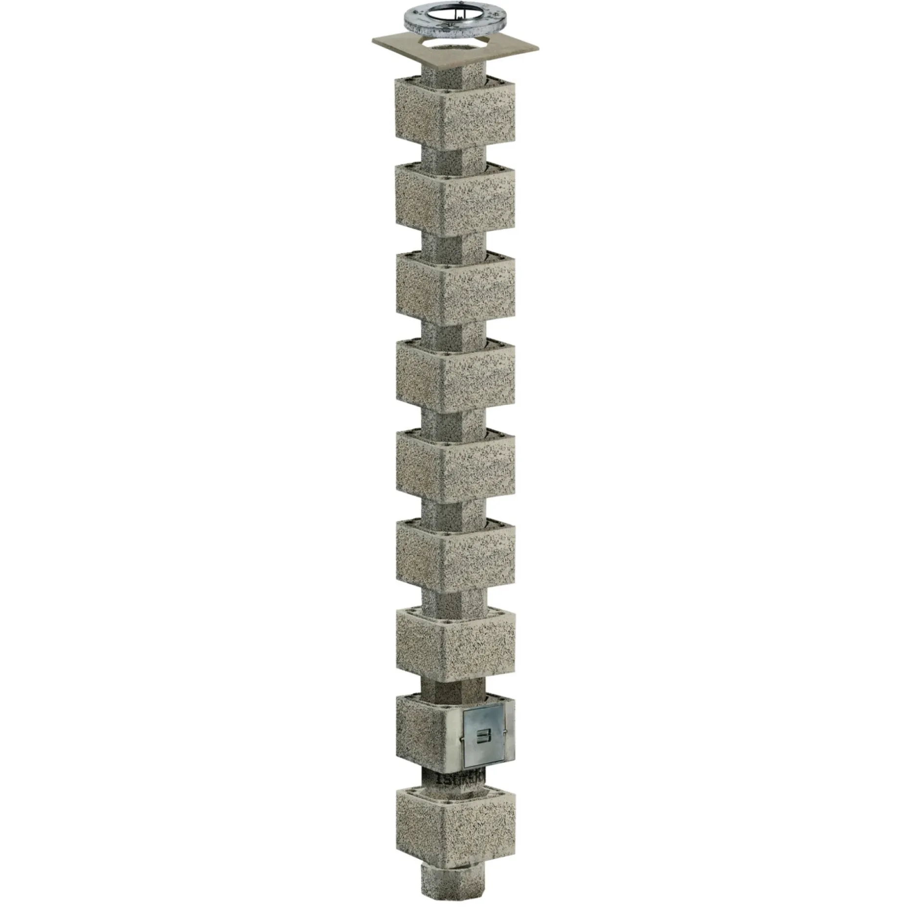 SCHIEDEL ISOKERN DOBBELTMODUL SKORSTEN 450 X 44 X 44 CM Ø160 MM