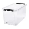 SmartStore CLASSIC 70 OPBEVARINGSKASSE M LÅG OG HJUL TRANSPARENT 70 L