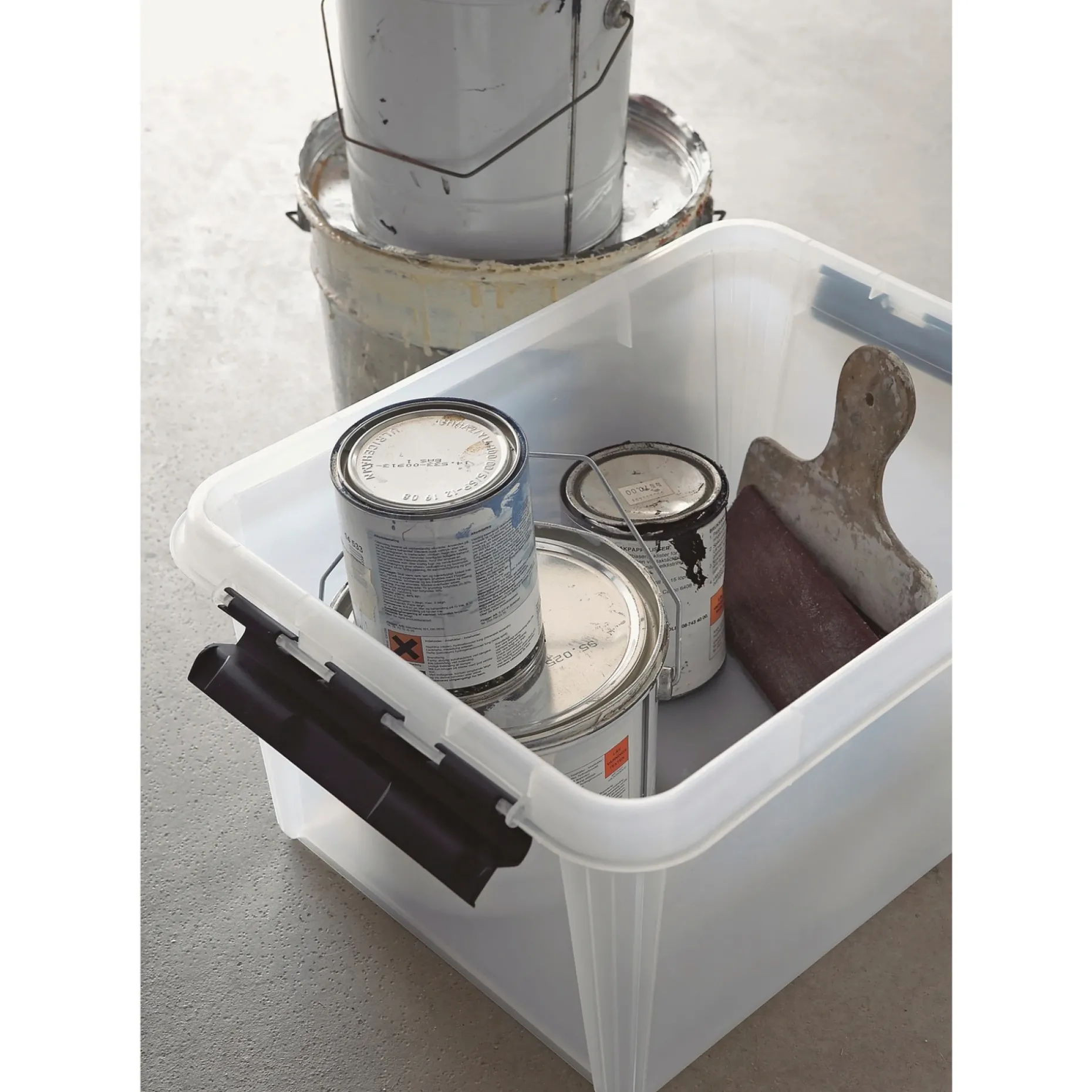 SMARTSTORE CLASSIC 31 OPBEVARINGSKASSE M. LÅG TRANSPARENT 32 L