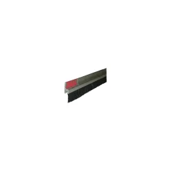 Svalk H-FORM BØRSTETÆTNINGSLISTE 3 METER, LISTE. SORT/SØLV