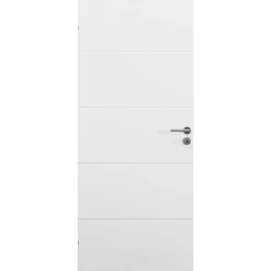 Swedoor ADVANCE-LINE STABLE EFFECT GLAT MASSIV DØR HVID 8X21