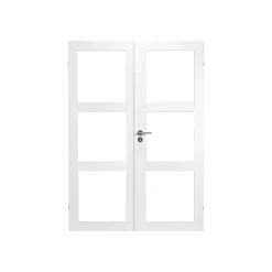 SWEDOOR CLEVER-LINE PURITY GW3L DOBBELT GLASDØR INKL. KARMSÆT 110 MM 15X21