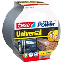 Tesa EKSTRA POWER UNIVERSAL LÆRREDSTAPE 10 M X 50 MM GRÅ