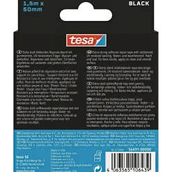 Tesa ULTRA POWER UNDER WATER REPARATIONSTAPE 50 MM X 1,5 M SORT