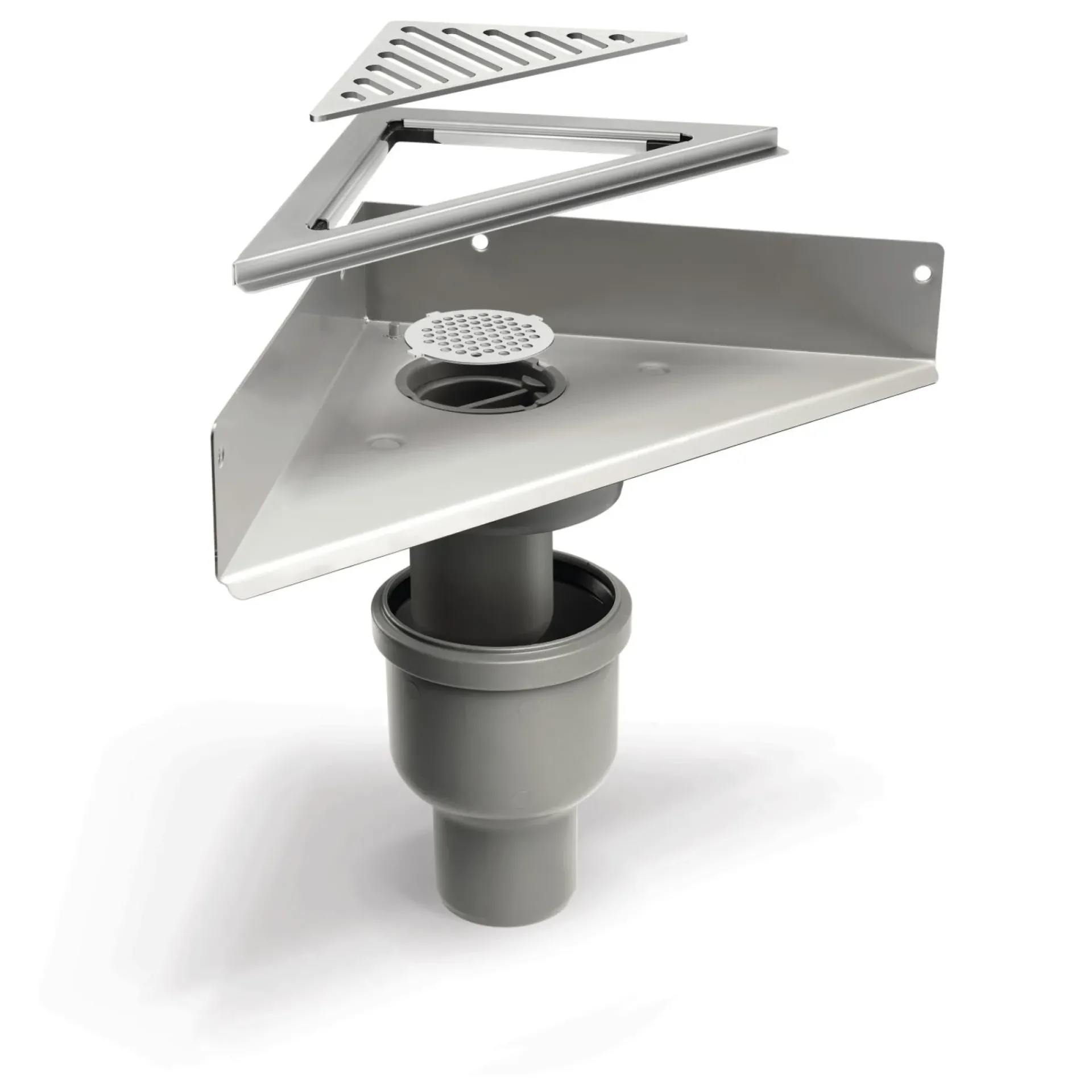 Unidrain 4012.0200 HJØRNEAFLØB