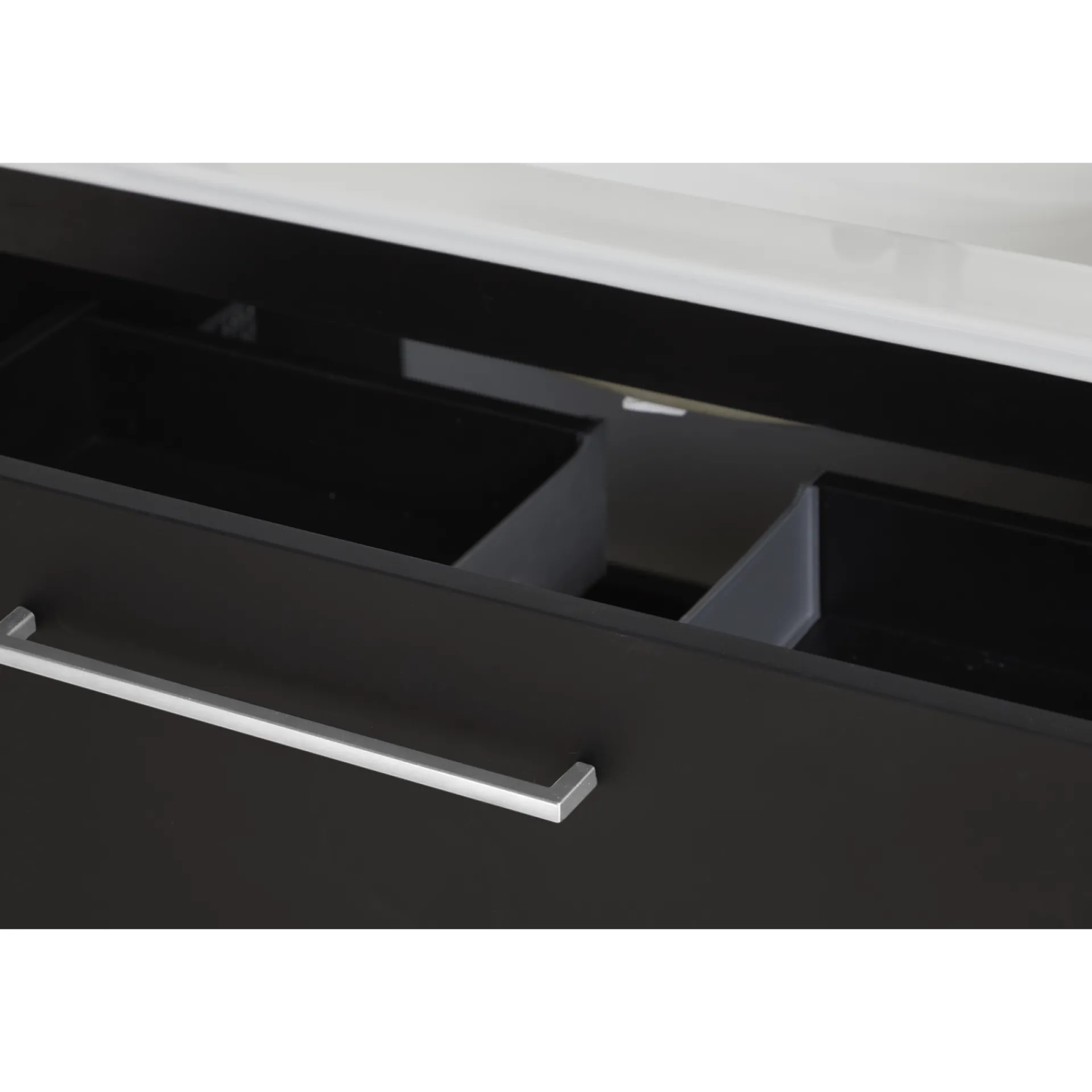 VASSO MILANO SOFTCLOSE BADMØBEL SORT 2 SKUFFER 60 CM