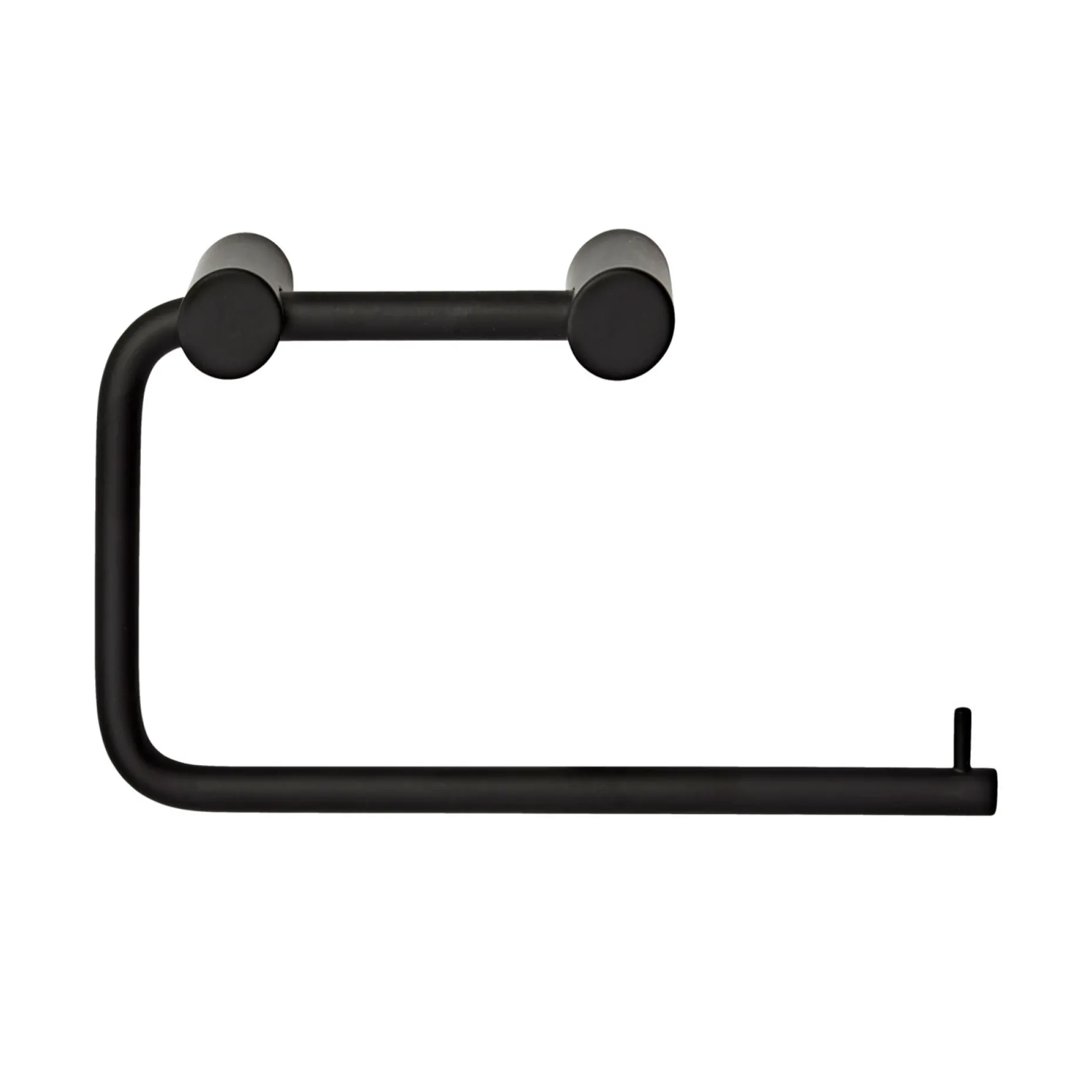 VASSO M/SKRUER TOILETPAPIRHOLDER MAT SORT