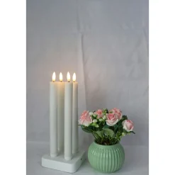 Veli Line 4-PAK GENOPLADELIGE HVIDE 24,5 CM LED KRONELYS