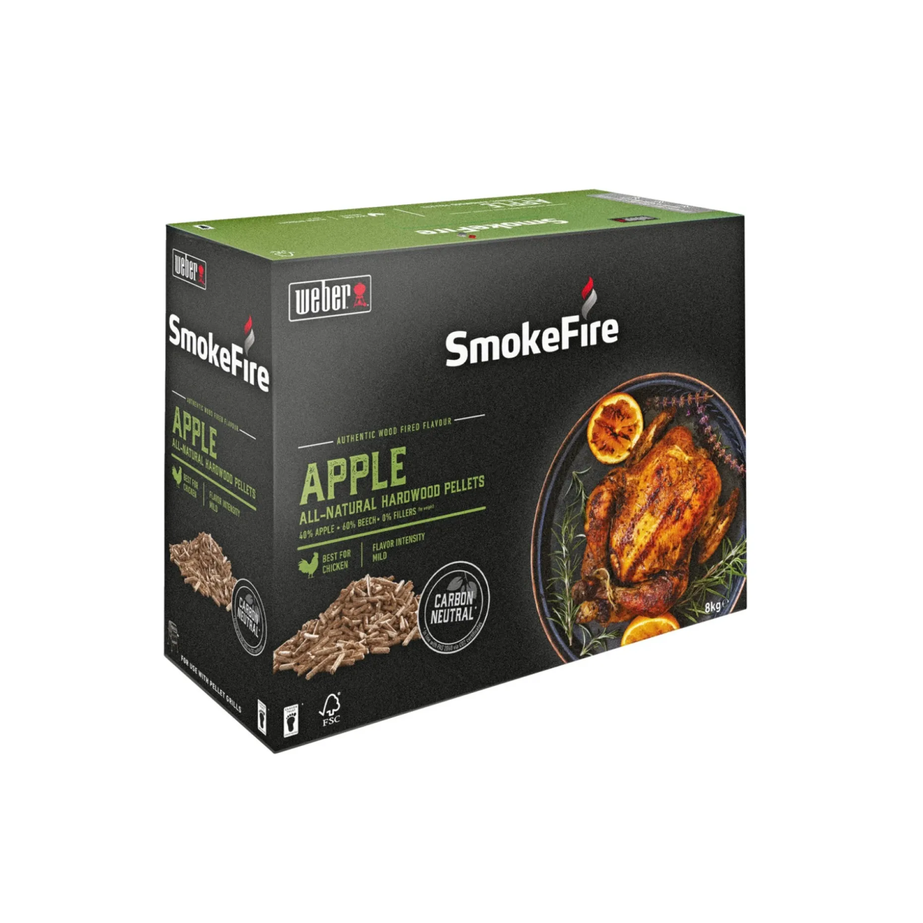 WEBER SMOKEFIRE ÆBLE TRÆPILLER TIL GRILL 8 KG