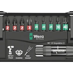 Wera BIT CHECK IMPAKTOR BITSSÆT 10 DELE