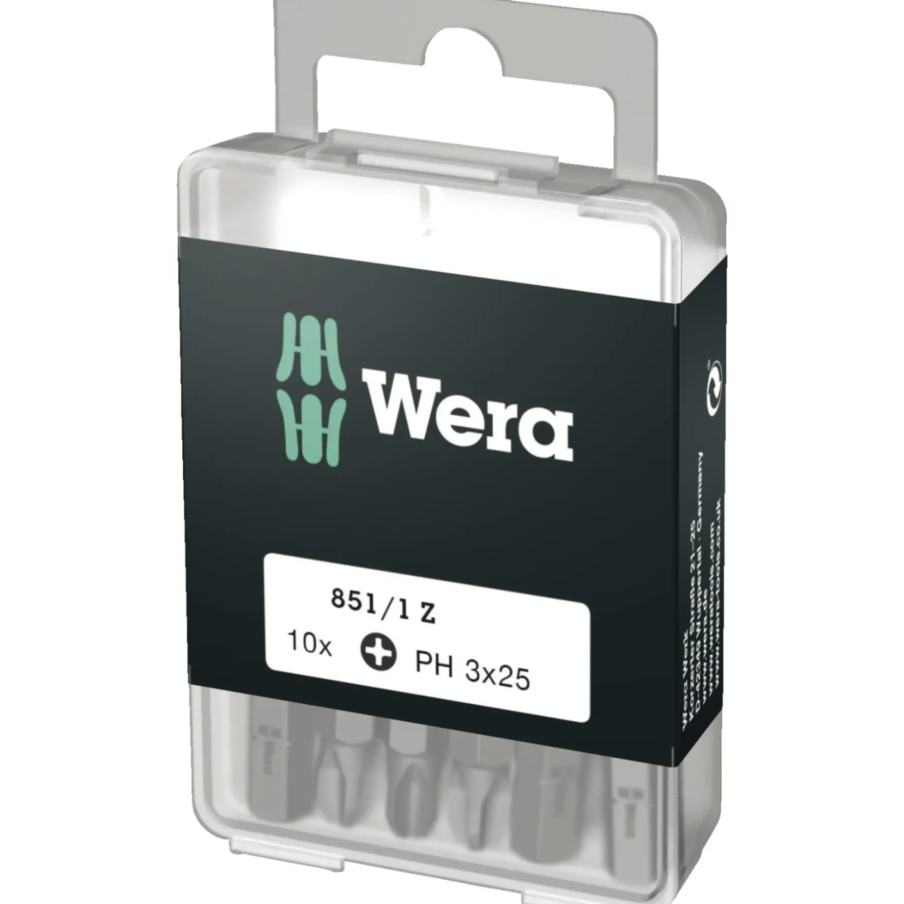 WERA 851/1 Z BITSSÆT PH3 10 STK